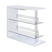 Prescott Rectangular 2-shelf Bar Unit Glossy White image