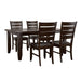 Dalila Dining Room Set Cappuccino and Black image