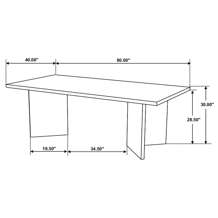 Tyler Dining Table - LATIN HOME FURNITURE - (POMONA,CA)