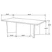 Tyler Dining Table - LATIN HOME FURNITURE - (POMONA,CA)