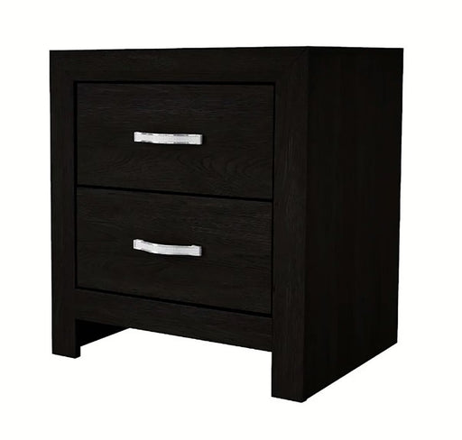 Crown Mark Furniture Jaylen 2 Drawer Nightstand in Black image