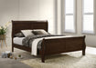 Louis Philippe Sleigh Panel Bed - LATIN HOME FURNITURE - (POMONA,CA)