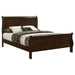Louis Philippe Sleigh Panel Bed - LATIN HOME FURNITURE - (POMONA,CA)