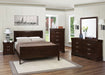Louis Philippe Sleigh Panel Bed - LATIN HOME FURNITURE - (POMONA,CA)