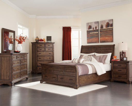 Elk Grove 5-piece Eastern King Storage Bedroom Set Vintage Bourbon image