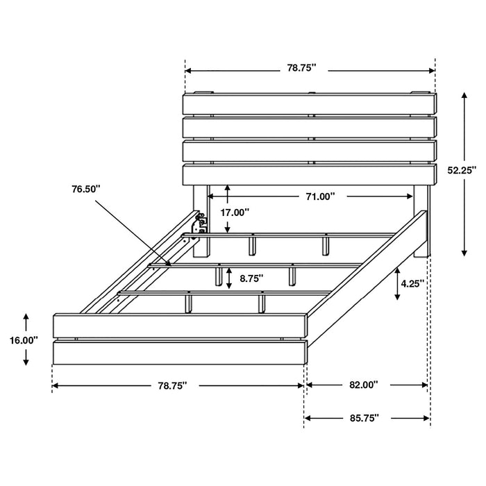 Brantford Panel Bed - LATIN HOME FURNITURE - (POMONA,CA)