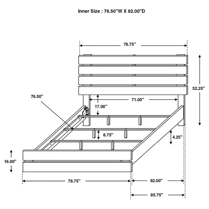 Brantford Panel Bed - LATIN HOME FURNITURE - (POMONA,CA)