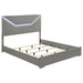 Ives Panel Bed with LED Lighting - LATIN HOME FURNITURE - (POMONA,CA)