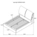 Gwendoline Panel Platform Bed - LATIN HOME FURNITURE - (POMONA,CA)