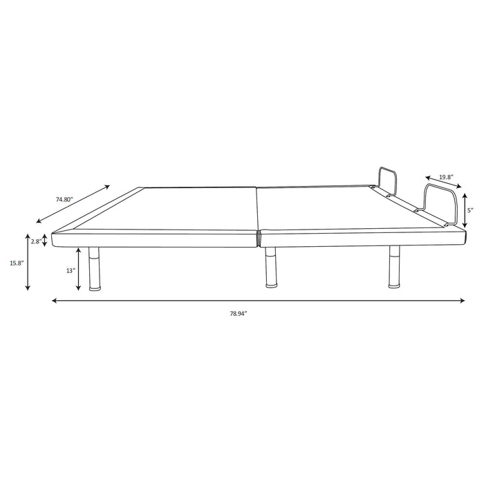 Negan Adjustable Bed Base - LATIN HOME FURNITURE - (POMONA,CA)