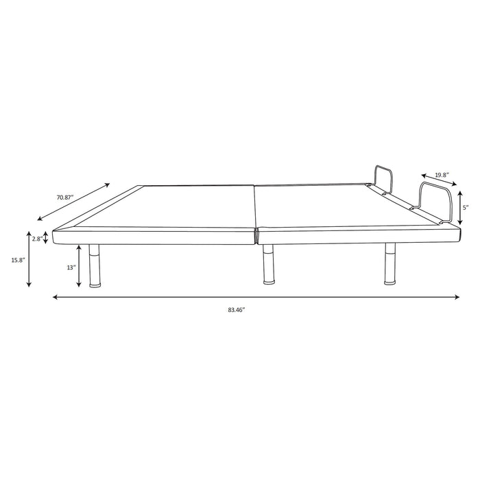 Negan Adjustable Bed Base - LATIN HOME FURNITURE - (POMONA,CA)