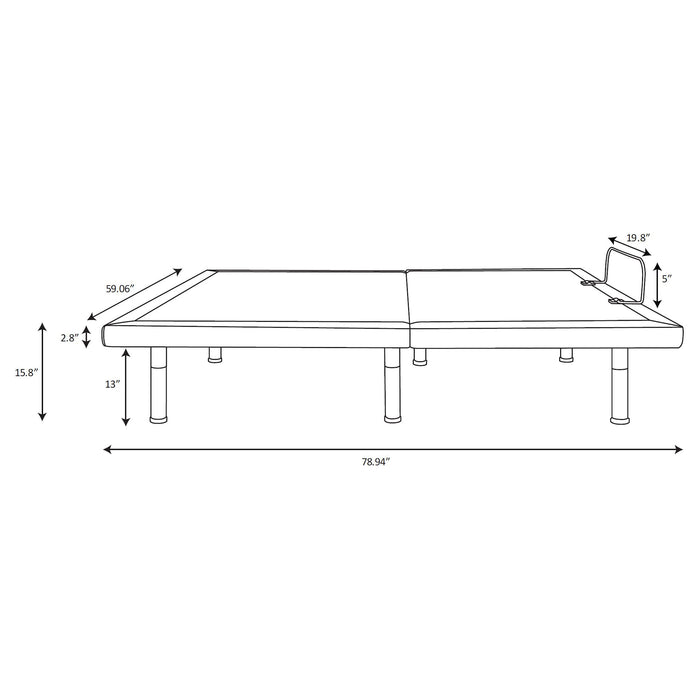 Negan Adjustable Bed Base - LATIN HOME FURNITURE - (POMONA,CA)