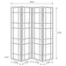 Catabella Four-Panel Room Divider - LATIN HOME FURNITURE - (POMONA,CA)