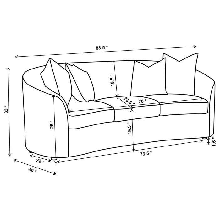 Rainn Sofa - LATIN HOME FURNITURE - (POMONA,CA)