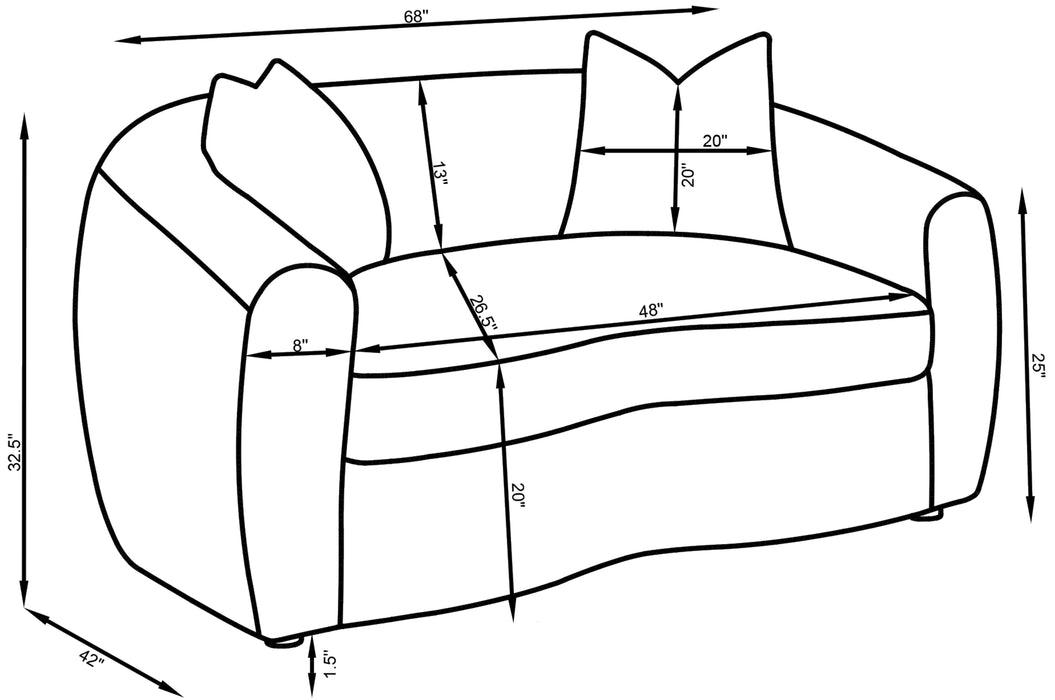 Isabella Sofa Set - LATIN HOME FURNITURE - (POMONA,CA)