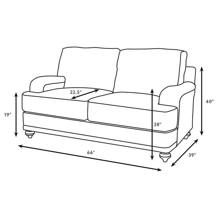 Glenn Loveseat - LATIN HOME FURNITURE - (POMONA,CA)