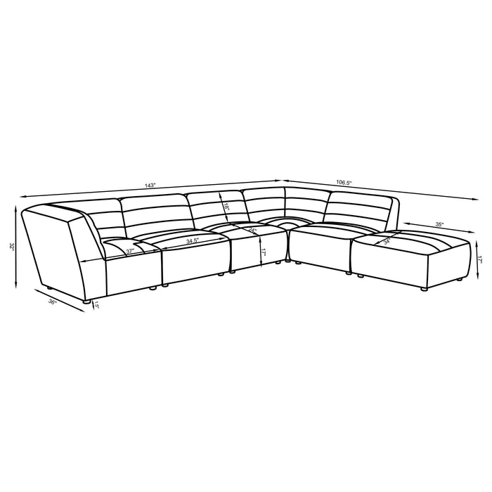 Sunny Modular Sectional Sofa - LATIN HOME FURNITURE - (POMONA,CA)