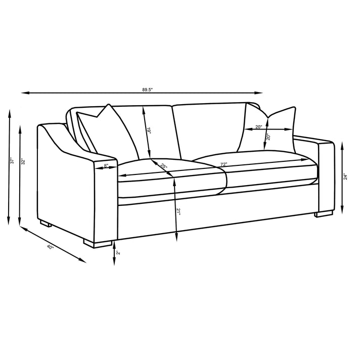 Ashlyn Sofa - LATIN HOME FURNITURE - (POMONA,CA)