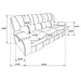 Camila Reclining Sofa - LATIN HOME FURNITURE - (POMONA,CA)