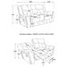 Conrad Reclining Glider Loveseat - LATIN HOME FURNITURE - (POMONA,CA)