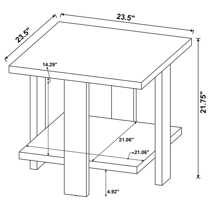 Dawn End Table - LATIN HOME FURNITURE - (POMONA,CA)