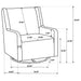 Serra Swivel Glider Chair - LATIN HOME FURNITURE - (POMONA,CA)