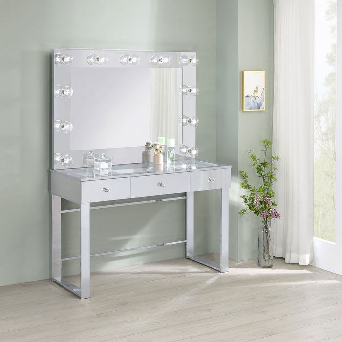 Umbridge Makeup Vanity Table with LED Mirror - LATIN HOME FURNITURE - (POMONA,CA)