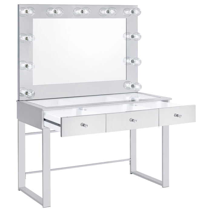 Umbridge Makeup Vanity Table with LED Mirror - LATIN HOME FURNITURE - (POMONA,CA)