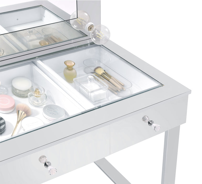 Umbridge Makeup Vanity Table with LED Mirror - LATIN HOME FURNITURE - (POMONA,CA)