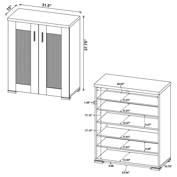 Bristol Shoe Cabinet - LATIN HOME FURNITURE - (POMONA,CA)