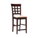 Gabriel Upholstered Counter Height Stools Cappuccino and Beige (Set of 2) - LATIN HOME FURNITURE - (POMONA,CA)