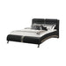 Jeremaine Queen Upholstered Bed Black - LATIN HOME FURNITURE - (POMONA,CA)