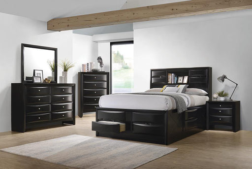Briana Eastern King Platform Storage Bed Black - LATIN HOME FURNITURE - (POMONA,CA)