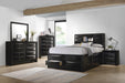 Briana Queen Platform Storage Bed Black - LATIN HOME FURNITURE - (POMONA,CA)