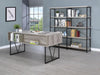 Analiese 4-shelf Open Bookcase Grey Driftwood - LATIN HOME FURNITURE - (POMONA,CA)