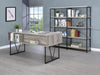 Analiese 4-shelf Open Bookcase Grey Driftwood - LATIN HOME FURNITURE - (POMONA,CA)