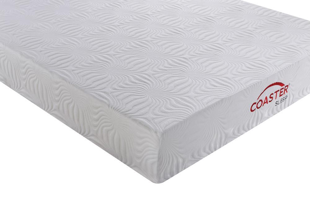 Key Full Memory Foam Mattress White - LATIN HOME FURNITURE - (POMONA,CA)