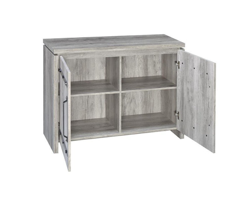 Enoch 2-door Accent Cabinet Grey Driftwood