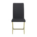 Carmelia Upholstered Side Chairs Black (Set of 4) - LATIN HOME FURNITURE - (POMONA,CA)