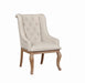 Brockway Tufted Arm Chairs Cream and Barley Brown (Set of 2) - LATIN HOME FURNITURE - (POMONA,CA)