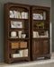 Hartshill Bookcase with Cabinet Burnished Oak - LATIN HOME FURNITURE - (POMONA,CA)