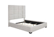 Panes Queen Tufted Upholstered Panel Bed Beige - LATIN HOME FURNITURE - (POMONA,CA)
