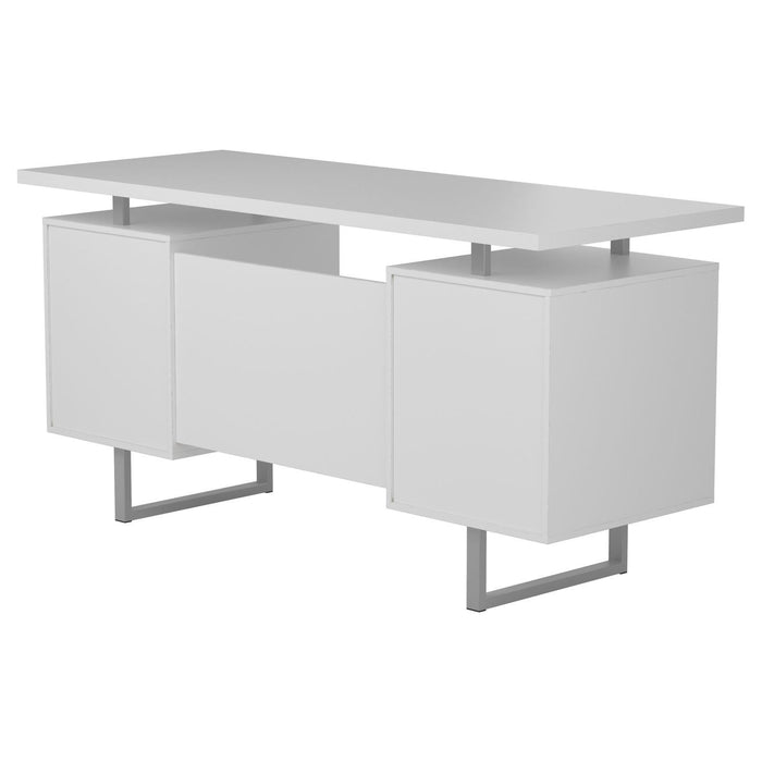 Lawtey Floating Top Office Desk Weathered Grey - LATIN HOME FURNITURE - (POMONA,CA)