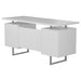 Lawtey Floating Top Office Desk Weathered Grey - LATIN HOME FURNITURE - (POMONA,CA)
