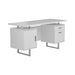 Lawtey Floating Top Office Desk Weathered Grey - LATIN HOME FURNITURE - (POMONA,CA)
