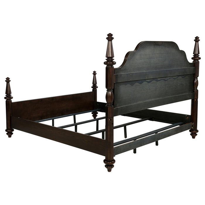 Andover Four-Poster Panel Bed - LATIN HOME FURNITURE - (POMONA,CA)