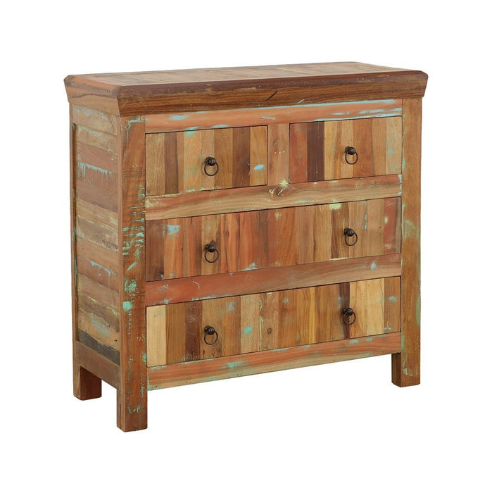 Harper 4-drawer Accent Cabinet Reclaimed Wood - LATIN HOME FURNITURE - (POMONA,CA)