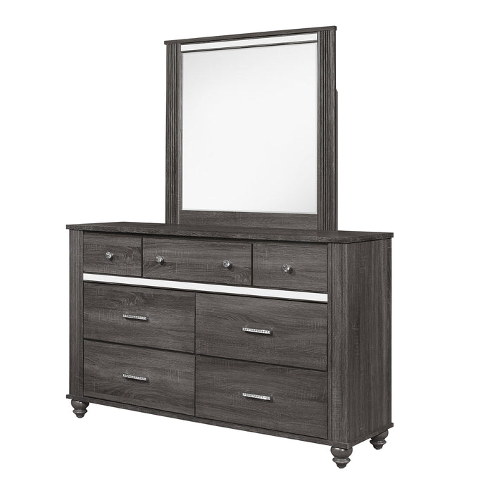 GASTON BEDROOM MIRROR GREY image