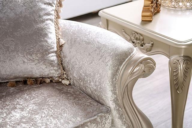 Acapulco White & Espresso Sofa - LATIN HOME FURNITURE - (POMONA,CA)