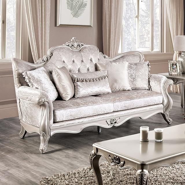 Acapulco White & Espresso Sofa - LATIN HOME FURNITURE - (POMONA,CA)